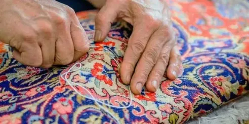 خدمات تخصصی و حرفه ای رفوی فرش در قالیشویی تبریز